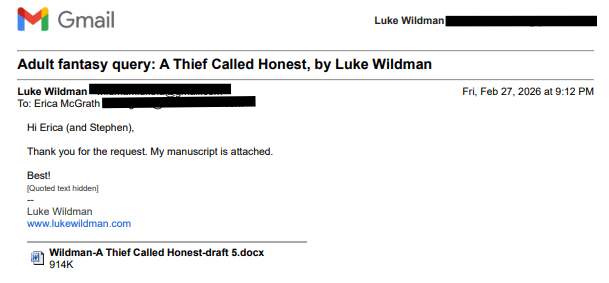 literary agent email