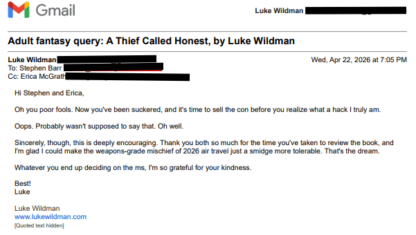 literary agent email