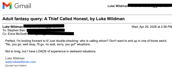 literary agent call