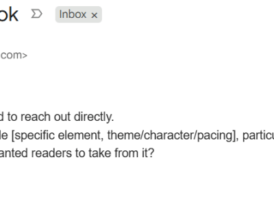 My first (not-at-all-fraudulent) fanmail!