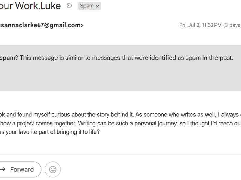 Attempted Fraud from a Famous&nbsp;Author